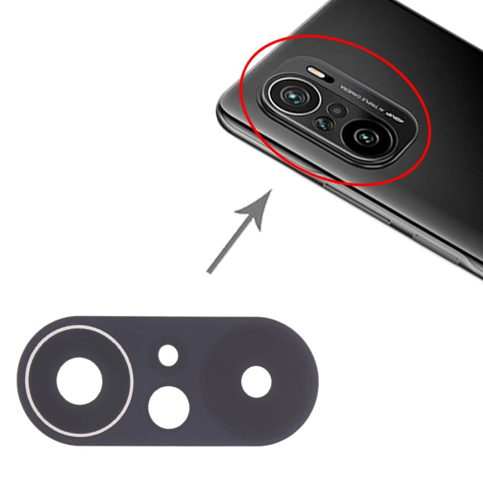 Lente de cámara trasera de 10 piezas para Xiaomi Poco F3 M2012K11AG, For Xiaomi Poco F3