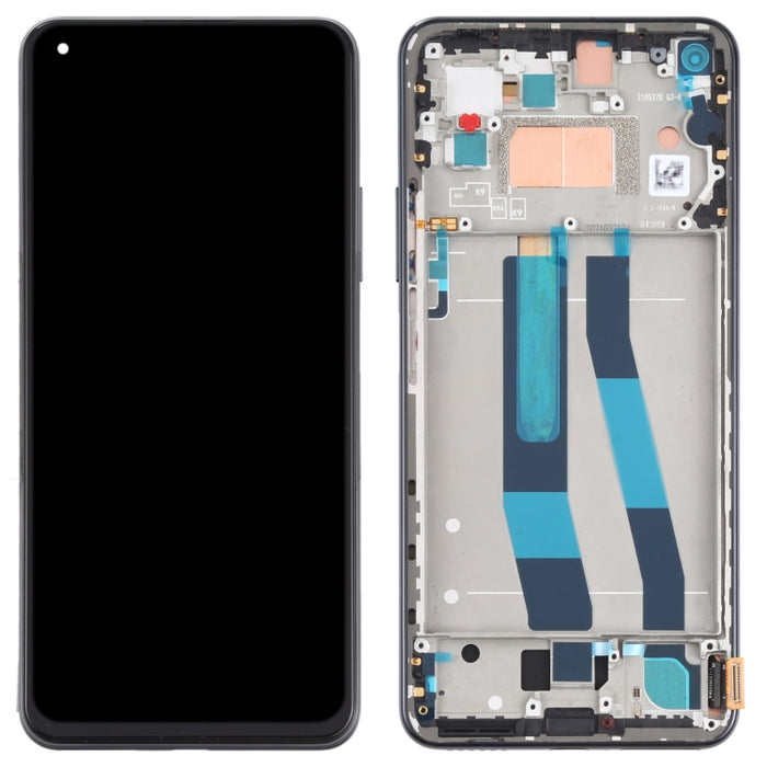 Pantalla LCD Original y digitalizador de montaje completo con marco para Xiaomi Mi 11 Lite 4G/11 Lite 5G NE M2101K9AG M2101K9AI, For Xiaomi Mi 11 Lite 4G (Original)