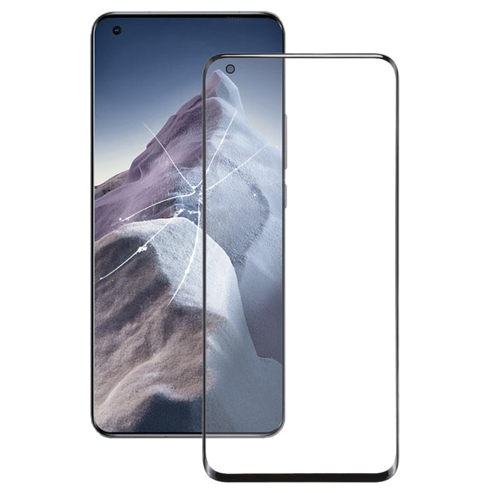 Lente de cristal exterior de pantalla frontal para Xiaomi Mi 11 Ultra M2102K1G M2102K1C, For Xiaomi Mi 11 Ultra