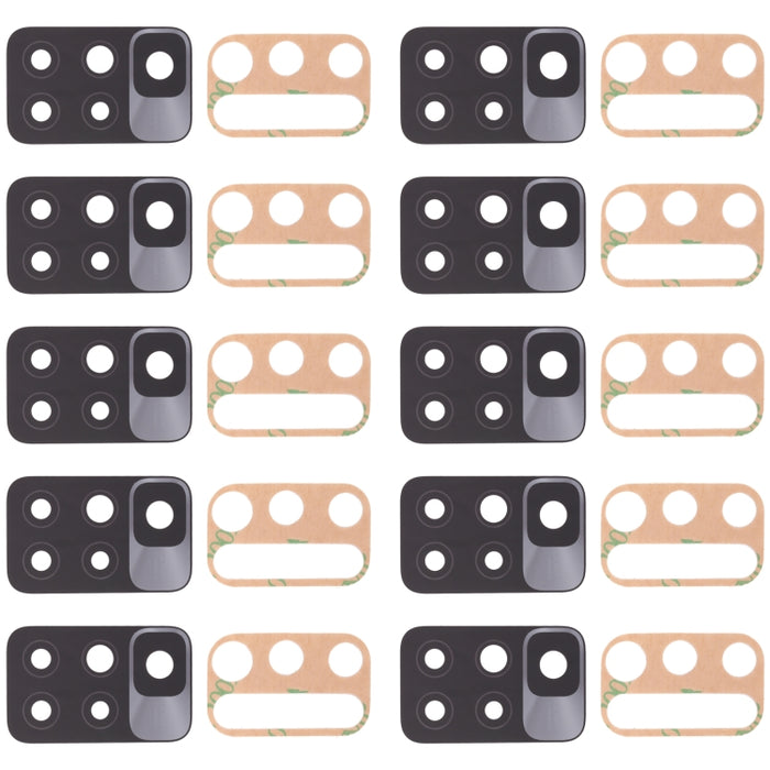 Lente de cámara trasera de 10 piezas para Xiaomi Redmi Note 11 4G / Redmi 10 2022 / Redmi 10 Prime 2022 / Redmi 10 Prime / Redmi 10 21061119AG 21061119BI, For Xiaomi Redmi 10 Prime / Redmi 10