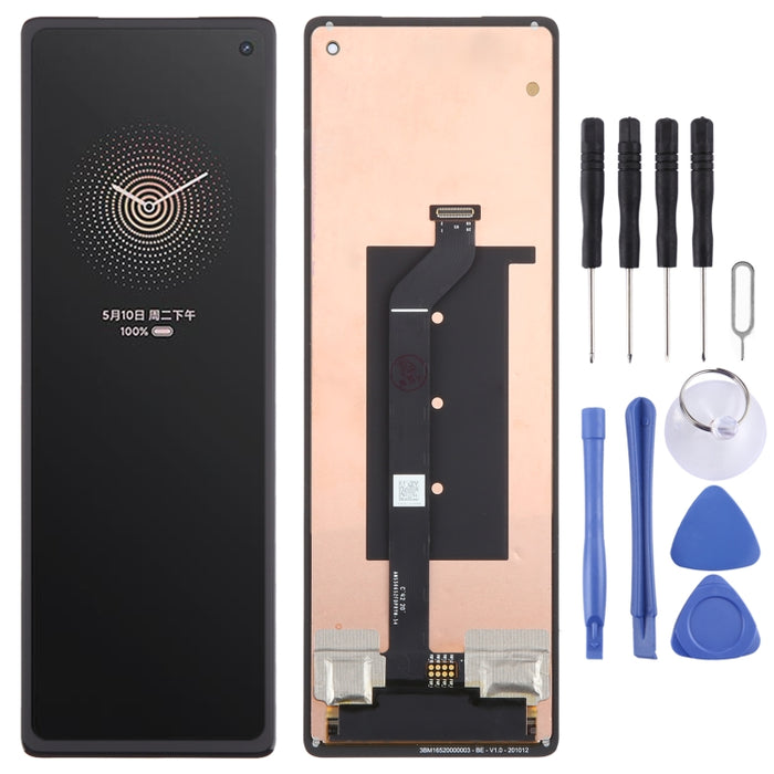 Pantalla secundaria LCD de material OLED original y ensamblaje completo del digitalizador para Xiaomi Mi Mix Fold, For Xiaomi Mi Mix Fold (Secondary Screen)
