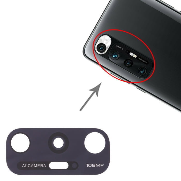 Lente de cámara trasera de 10 piezas para Xiaomi Mi 10s M2102J2SC, For Xiaomi Mi 10s