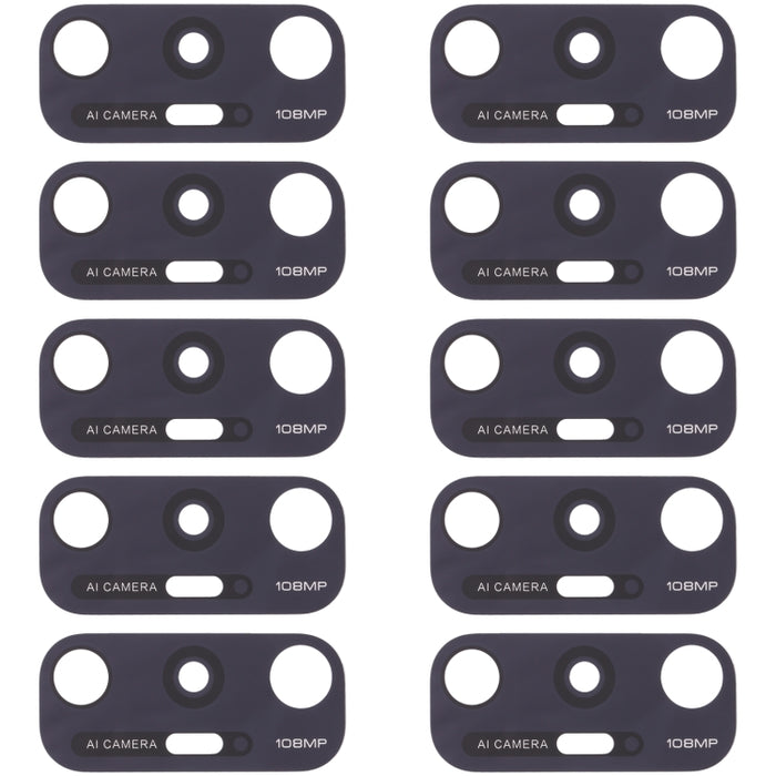 Lente de cámara trasera de 10 piezas para Xiaomi Mi 10s M2102J2SC, For Xiaomi Mi 10s