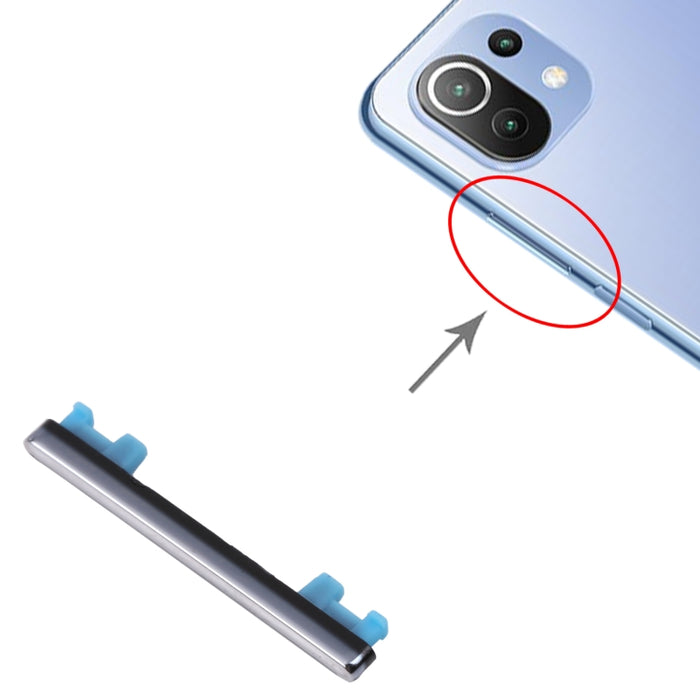Botón de control de volumen para Xiaomi Mi 11 Lite, For Xiaomi Mi 11 Lite