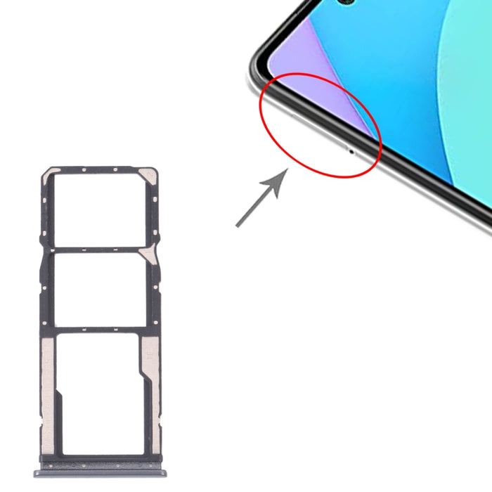Bandeja Tarjeta SIM + Bandeja Tarjeta SIM + Bandeja Tarjeta Micro SD para Xiaomi Redmi 10/Redmi 10 Prime/Redmi Note 11 4G/Redmi 10 2022, For Xiaomi Redmi 10/Redmi 10 Prime/Redmi Note 11 4G/Redmi 10 2022