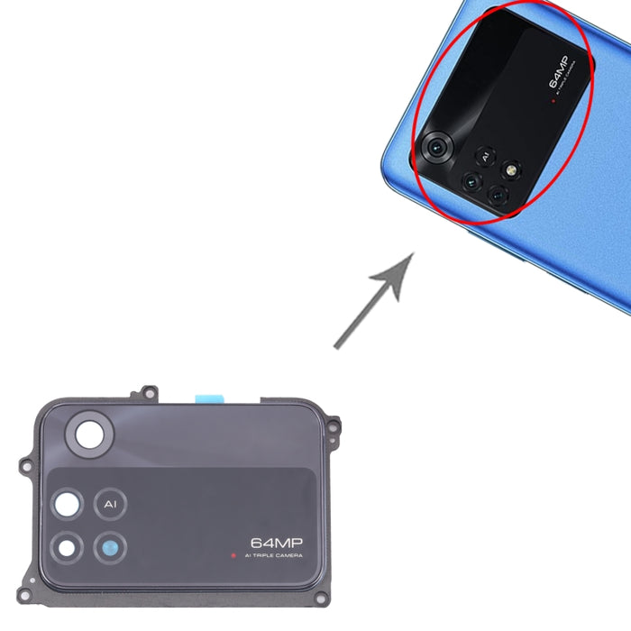 Tapa de Lente de Cámara para Xiaomi Poco M4 Pro 4G MZB0B5VIN 2201117PI, For Xiaomi Poco M4 Pro 4G