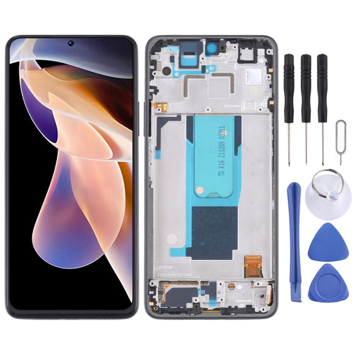 Pantalla LCD original y digitalizador de montaje completo con marco para Xiaomi Redmi Note 11 Pro China/Redmi Note 11 Pro+ 5G/11i/11i HyperCharge, For Xiaomi Redmi Note 11 Pro China(Original)