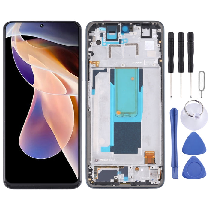 Pantalla LCD original y digitalizador de montaje completo con marco para Xiaomi Redmi Note 11 Pro China/Redmi Note 11 Pro+ 5G/11i/11i HyperCharge, For Xiaomi Redmi Note 11 Pro China(Original)