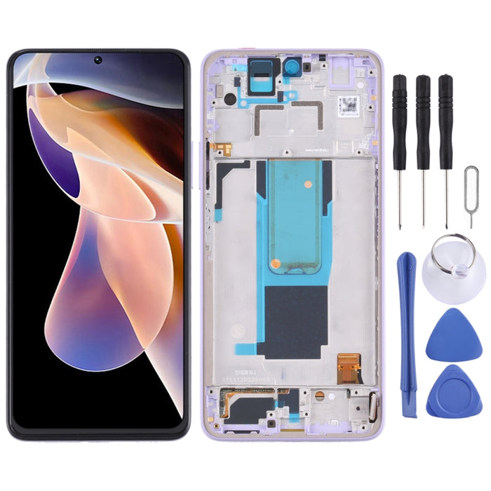 Pantalla LCD original y digitalizador de montaje completo con marco para Xiaomi Redmi Note 11 Pro China/Redmi Note 11 Pro+ 5G/11i/11i HyperCharge, For Xiaomi Redmi Note 11 Pro China(Original)