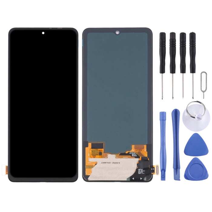 Pantalla LCD de material OLED y ensamblaje completo del digitalizador para Xiaomi Redmi K40/Redmi K40 Pro/Redmi K40 Pro+/11i/11X/11X Pro/Poco F3/Black Shark 4/Black Shark 4 Pro/Black Shark 4S/Black Shark 4S Pro, For Xiaomi Redmi K40