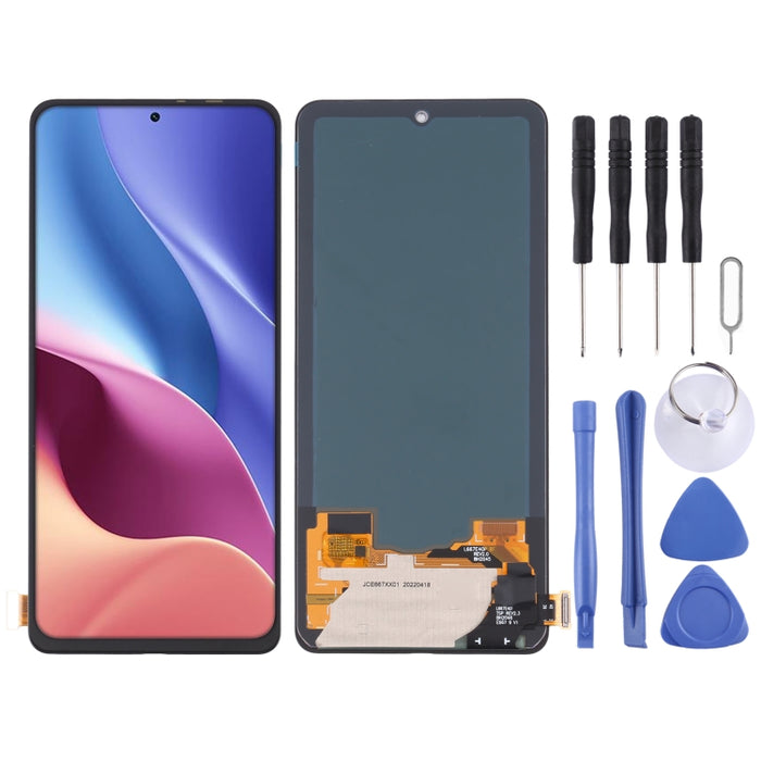 Pantalla LCD de material OLED y ensamblaje completo del digitalizador para Xiaomi Redmi K40/Redmi K40 Pro/Redmi K40 Pro+/11i/11X/11X Pro/Poco F3/Black Shark 4/Black Shark 4 Pro/Black Shark 4S/Black Shark 4S Pro, For Xiaomi Redmi K40