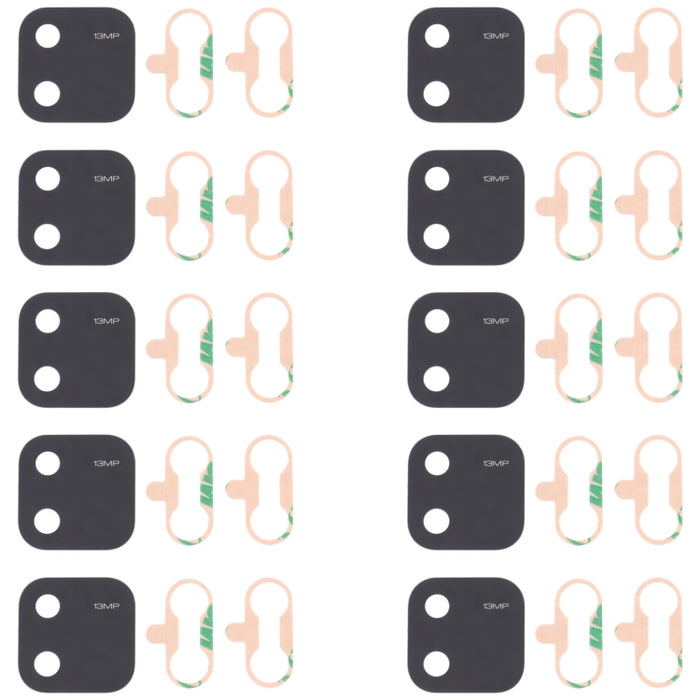 Lente de cámara trasera de 10 piezas para Xiaomi Redmi 10A 220233L2C, For Xiaomi Redmi 10A