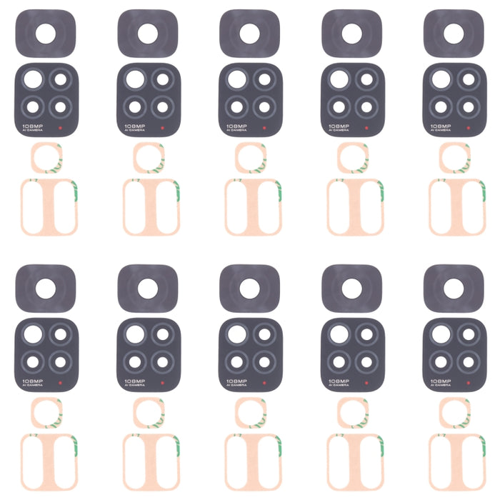 Lente de cámara trasera de 10 piezas para Xiaomi Redmi Note 11S 2201117SG 2201117SI, For Xiaomi Redmi Note 11S