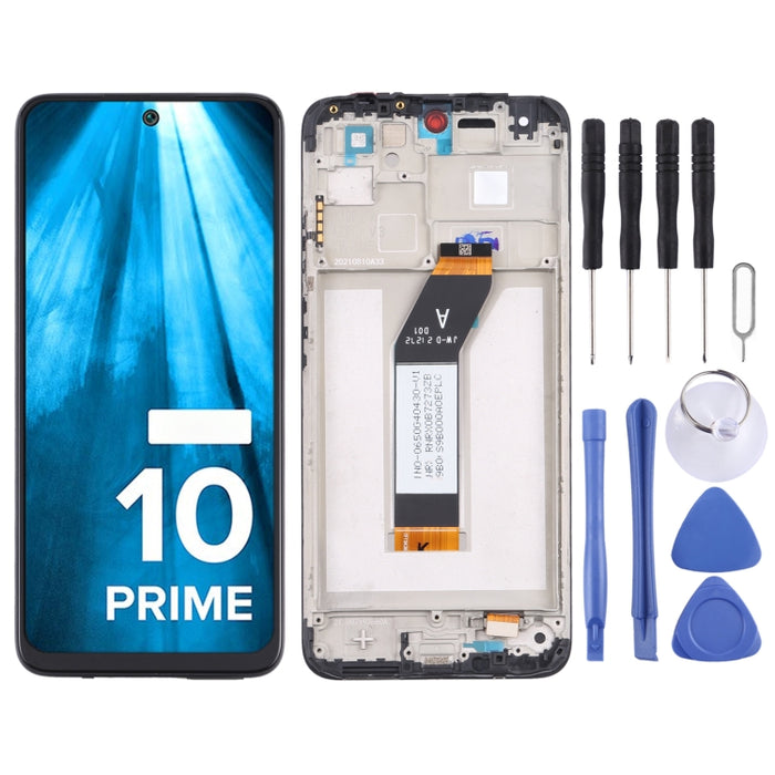 Pantalla LCD Original y Digitalizador Completo con Marco para Xiaomi Redmi 10 Prime, For Xiaomi Redmi 10 Prime