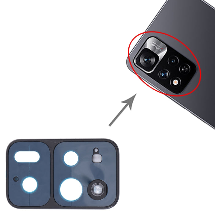 Marco de Lente de Cámara Trasera para Xiaomi Redmi Note 11 Pro+ 5G 21091116UG 21091116UC, For Xiaomi Redmi Note 11 Pro+ 5G