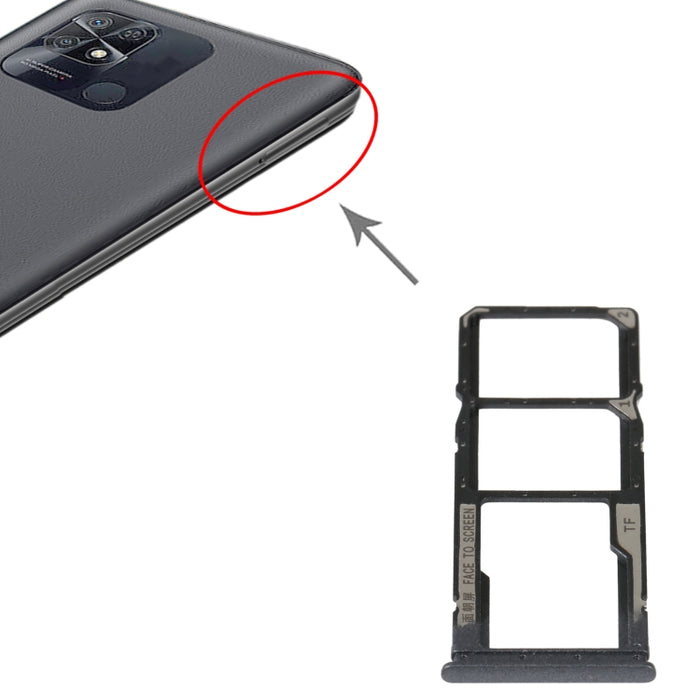Bandeja Tarjeta SIM + Bandeja Tarjeta SIM + Bandeja Tarjeta Micro SD Para Xiaomi Redmi 10 Power, For Xiaomi Redmi 10 Power