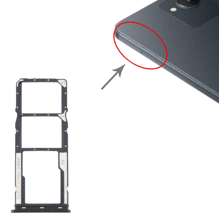Para Xiaomi Redmi A1 2022 / Redmi A1+ Bandeja Tarjeta SIM + Bandeja Tarjeta SIM + Bandeja Tarjeta Micro SD, For Xiaomi Redmi A1 2022 / Redmi A1+