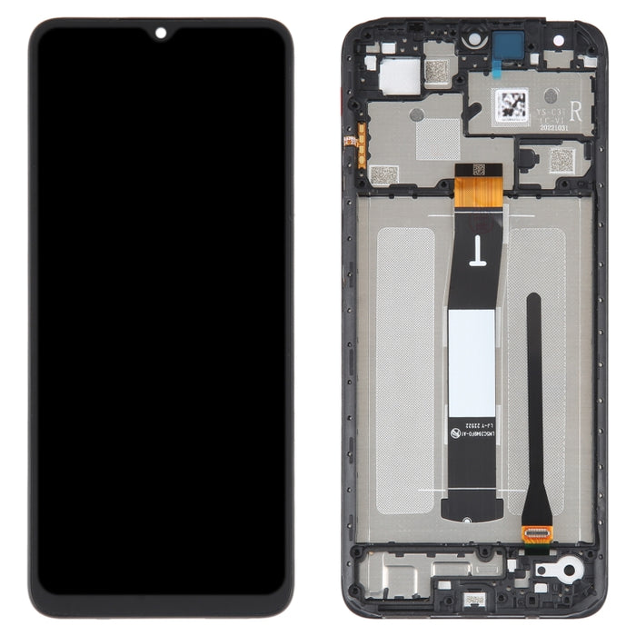 Pantalla LCD Original AMOLED para Xiaomi Redmi 12C digitalizador montaje completo con marco, For Xiaomi Redmi 12C