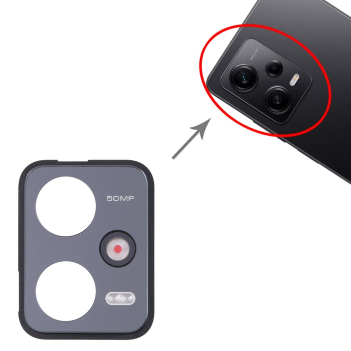 Marco de Lente de Cámara Trasera para Xiaomi Redmi Note 12 Pro 5G, For Xiaomi Redmi Note 12 Pro 5G