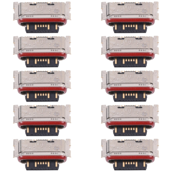 Conector de puerto de carga de 10 piezas para Xiaomi Redmi Note 11 Pro + 5G India, For Xiaomi Redmi Note 11 Pro+ 5G India