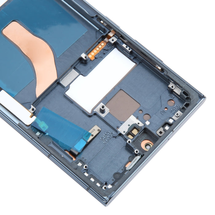 Pantalla LCD OLED para Samsung Galaxy S22 Ultra 5G SM-S908B Digitalizador Asamblea completa con marco