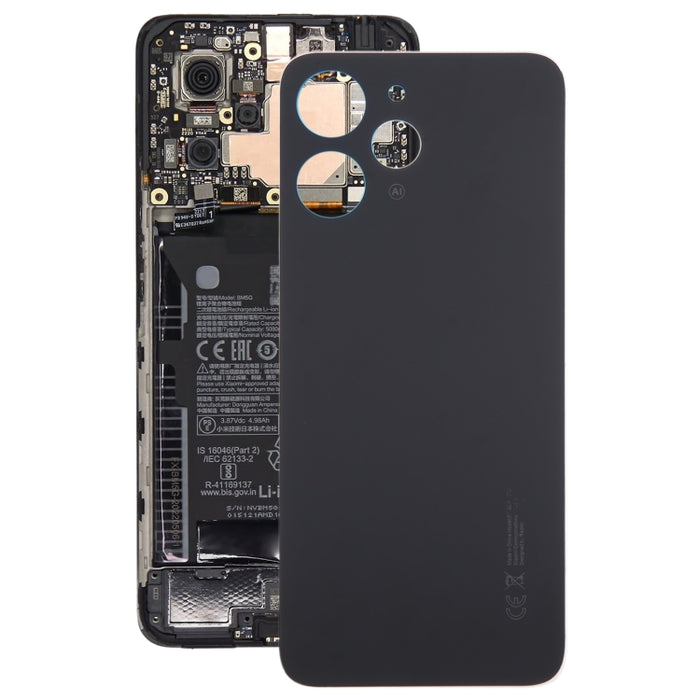 Para Xiaomi Redmi 12 4G OEM Material de vidrio Tapa trasera de batería, or Xiaomi Redmi 12 4G