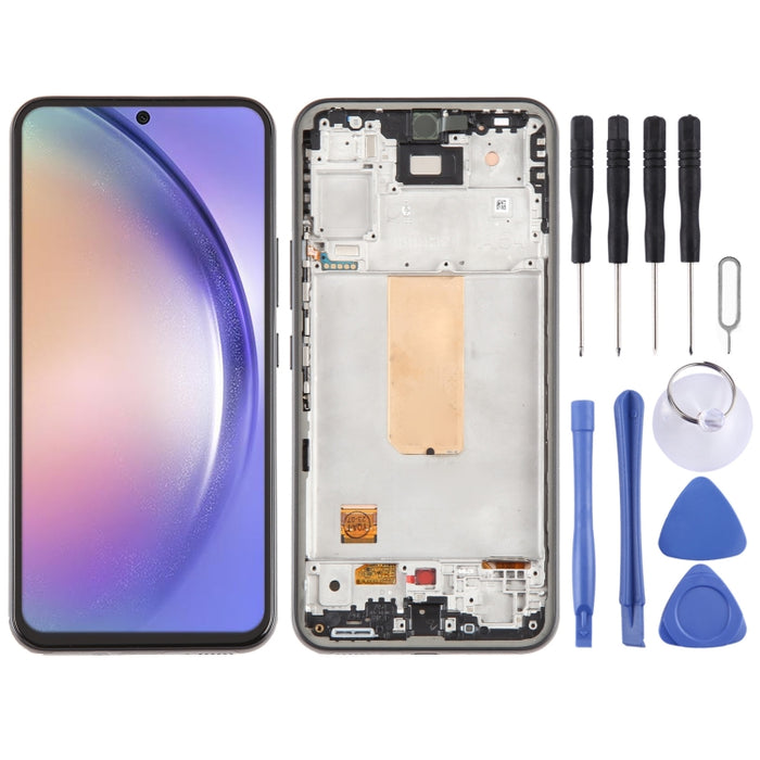 Para Samsung Galaxy A54 5G SM-A546 OLED Pantalla LCD Digitalizador Asamblea completa con marco
