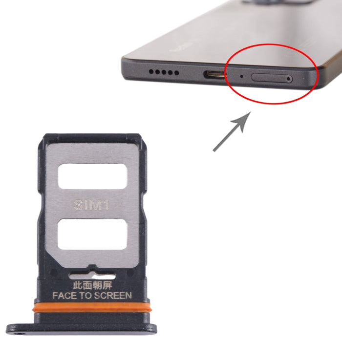 Para Xiaomi Poco X5 Pro Bandeja de tarjeta SIM + Bandeja de tarjeta SIM, For Xiaomi Poco X5 Pro