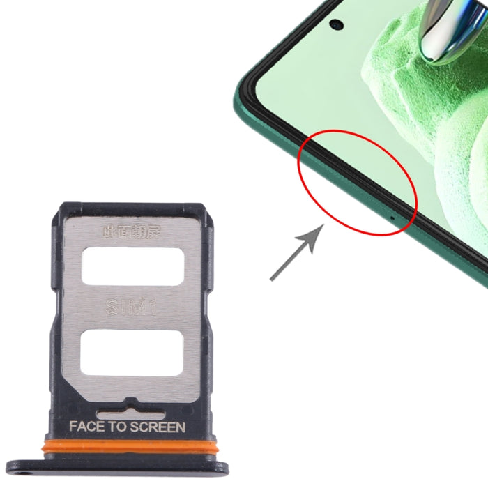 Para Xiaomi Redmi Note 12 Turbo Bandeja de tarjeta SIM + Bandeja de tarjeta SIM, For Xiaomi Redmi Note 12 Turbo