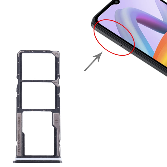 Para Xiaomi Redmi A2+ Bandeja de tarjeta SIM + Bandeja de tarjeta SIM + Bandeja de tarjeta Micro SD, For Xiaomi Redmi A2+