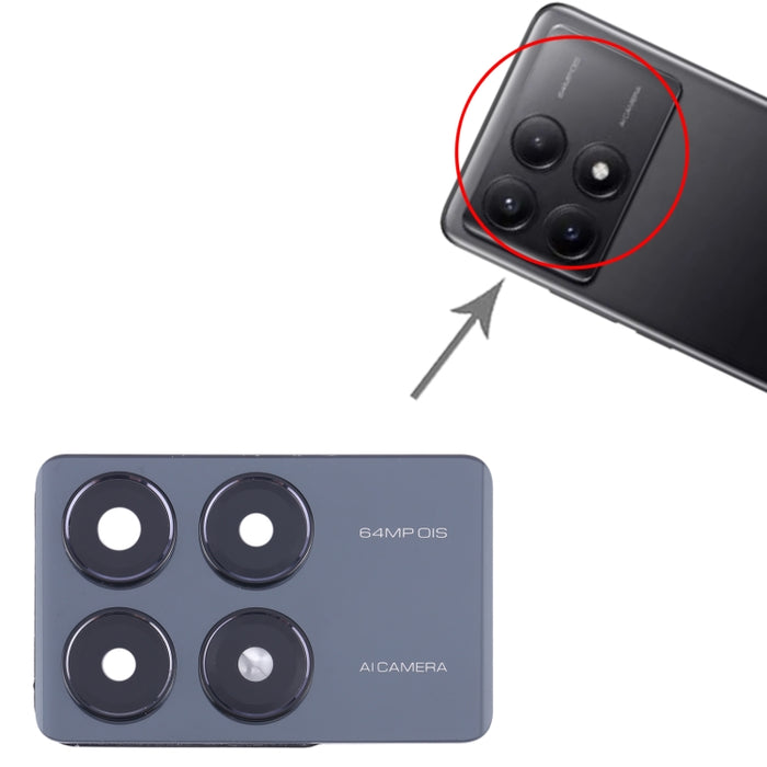 Para Xiaomi Redmi K70E cubierta de lente de cámara, For Xiaomi Redmi K70E