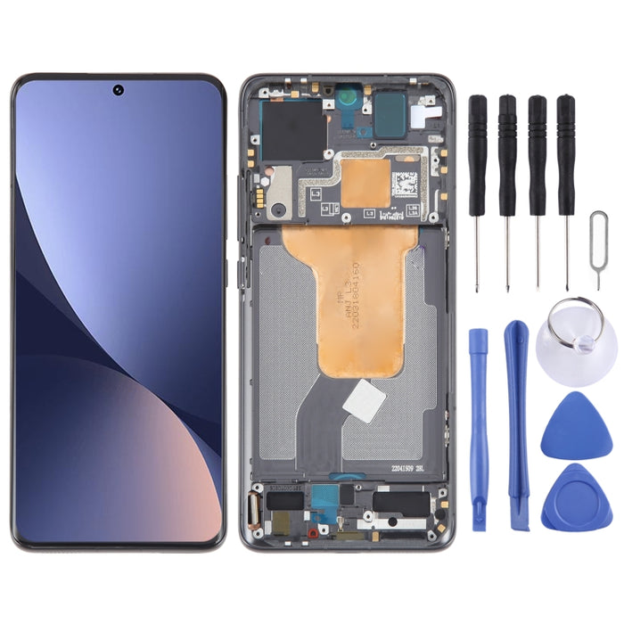 Para Xiaomi 12 Original AMOLED Material Pantalla LCD Digitalizador Asamblea completa con marco, For Xiaomi 12(Original)