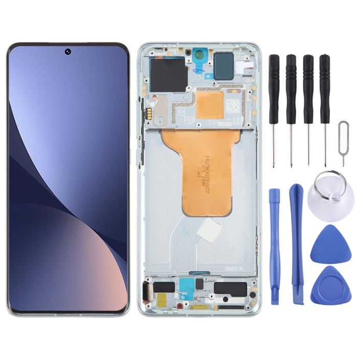 Para Xiaomi 12 Original AMOLED Material Pantalla LCD Digitalizador Asamblea completa con marco, For Xiaomi 12(Original)