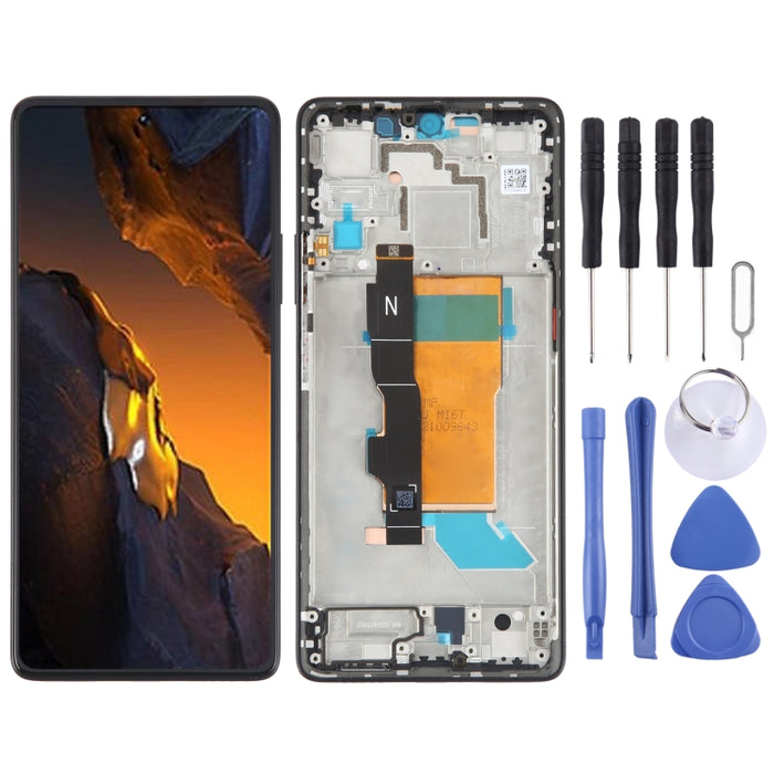 Para Xiaomi Poco F5 Original AMOLED Material Pantalla LCD Digitalizador Asamblea completa con marco, For Xiaomi Poco F5 (Original)