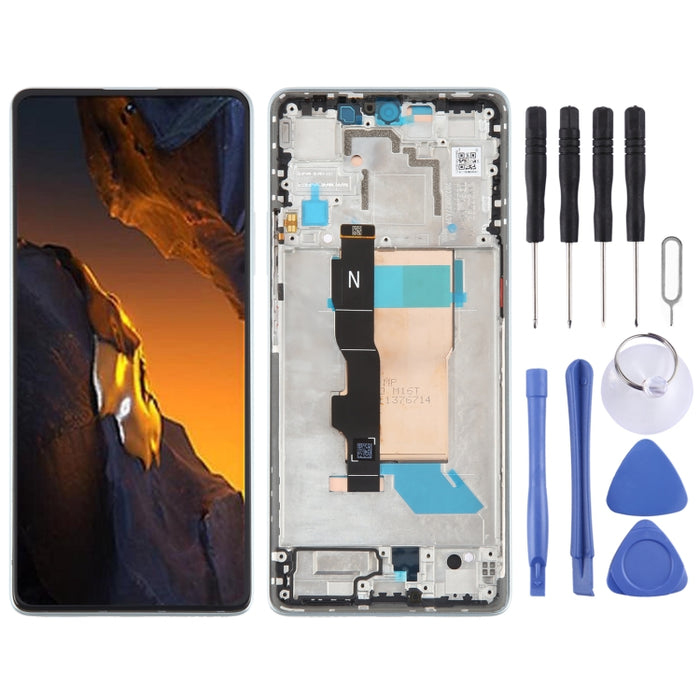 Para Xiaomi Poco F5 Original AMOLED Material Pantalla LCD Digitalizador Asamblea completa con marco, For Xiaomi Poco F5 (Original)