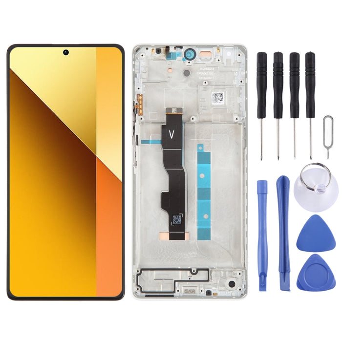 Para Xiaomi Redmi Note 13 5G Original AMOLED Material LCD Pantalla Digitalizador Asamblea completa con marco, For Xiaomi Redmi Note 13 5G(Original)