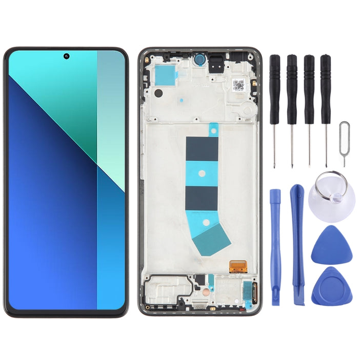 Para Xiaomi Redmi Note 13 4G Original AMOLED Material LCD Pantalla Digitalizador Asamblea completa con marco, For Xiaomi Redmi Note 13 4G(Original)