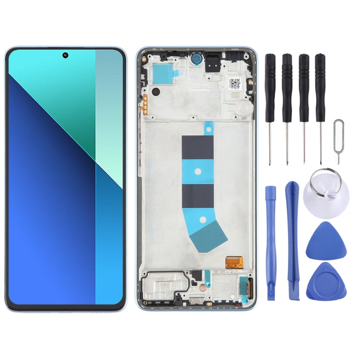 Para Xiaomi Redmi Note 13 4G Original AMOLED Material LCD Pantalla Digitalizador Asamblea completa con marco, For Xiaomi Redmi Note 13 4G(Original)