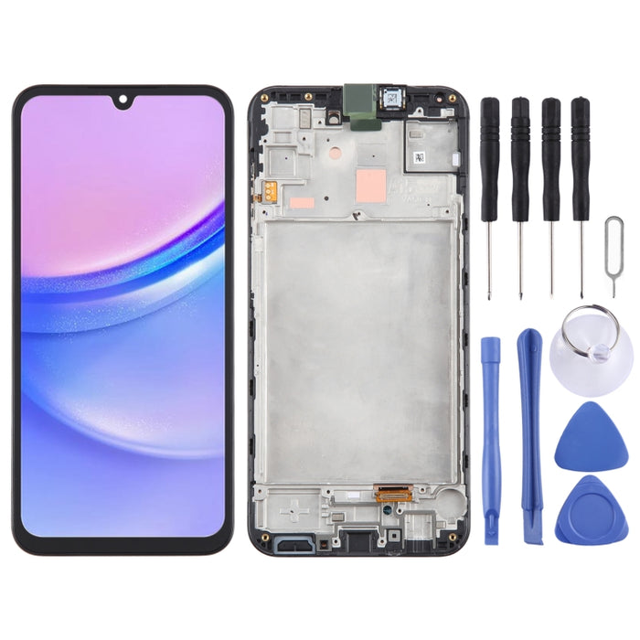 Para Samsung Galaxy A15 5G SM-156B Montaje completo del digitalizador de pantalla LCD original con marco