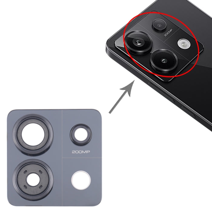 Marco de lente de cámara trasera para Xiaomi Redmi Note 13 Pro 5G, For Xiaomi Redmi Note 13 Pro 5G