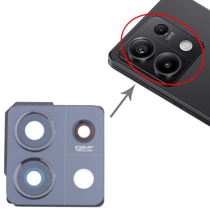 Marco de lente de cámara trasera para Xiaomi Redmi Note 13 5G, For Xiaomi Redmi Note 13 5G