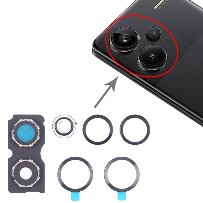 Marco de lente de cámara trasera para Xiaomi Redmi Note 13 Pro+, For Xiaomi Redmi Note 13 Pro+