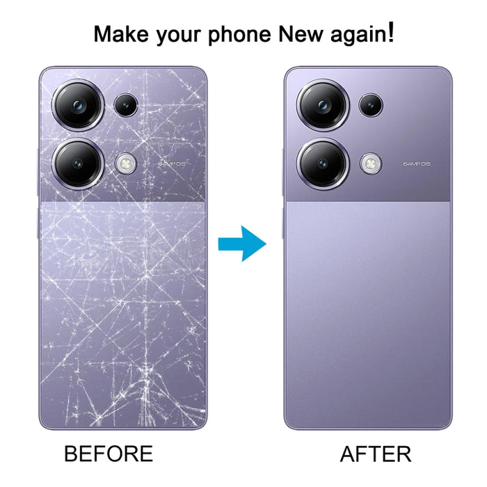Tapa trasera de batería original para Xiaomi Poco M6 Pro 4G, For Xiaomi Poco M6 Pro 4G(Original)