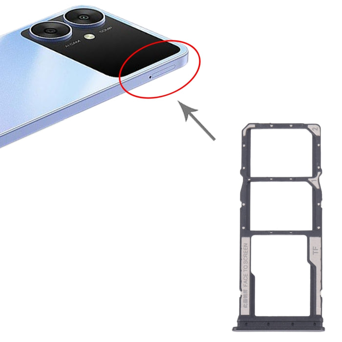 Bandeja para tarjeta SIM original Xiaomi Redmi 13R + Bandeja para tarjeta SIM + Bandeja para tarjeta Micro SD, For Xiaomi Redmi 13R(Original)