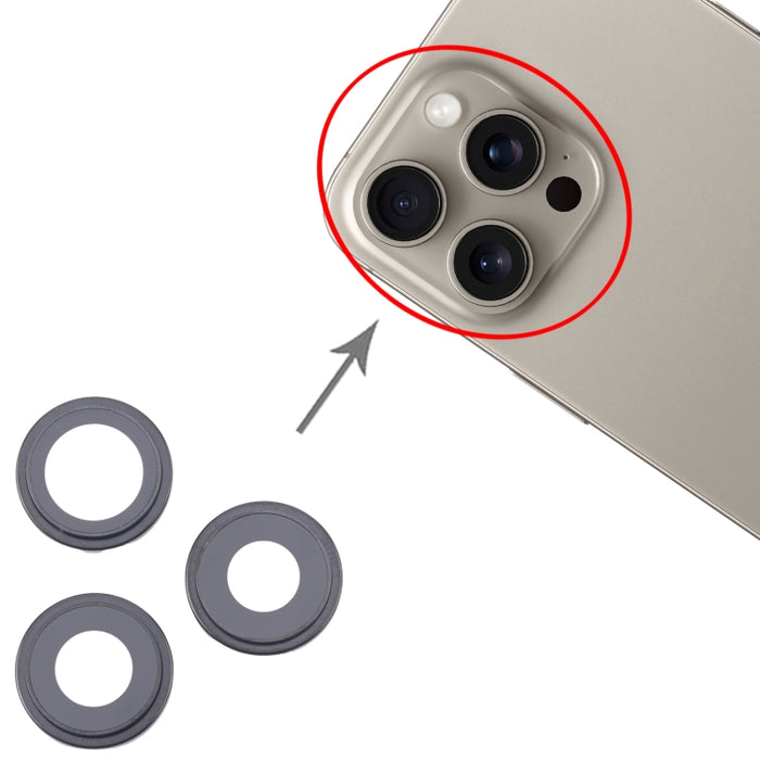 Para la cubierta de la lente de la cámara del iPhone 16 Pro, For iPhone 16 Pro