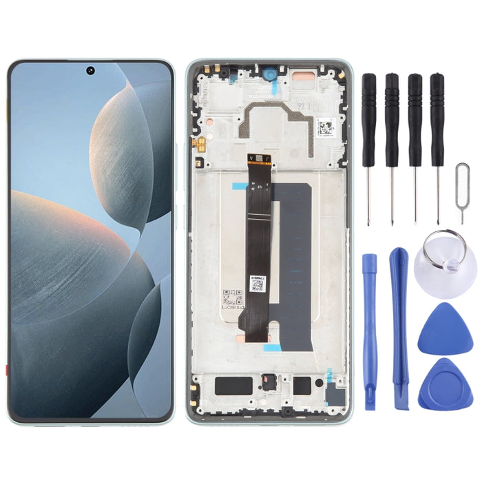 Para Xiaomi Redmi K70E Digitalizador de pantalla LCD original Conjunto completo con marco, For Xiaomi Redmi K70E(Original)