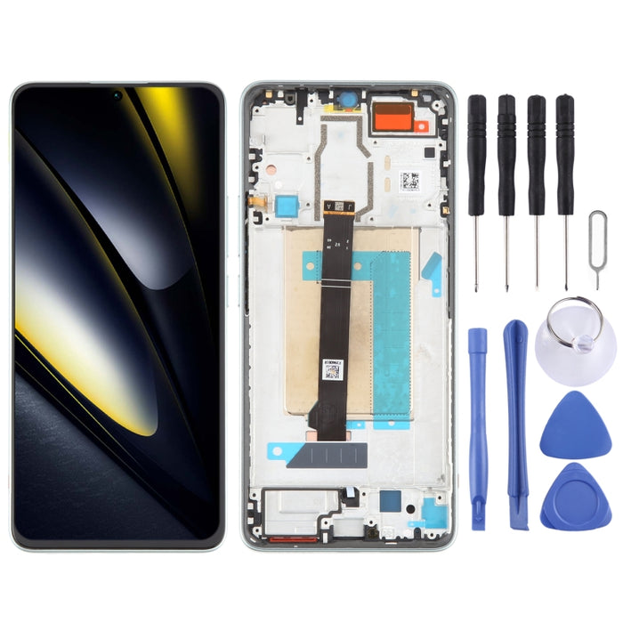 Para Xiaomi Poco F6 Digitalizador de pantalla LCD original Conjunto completo con marco, For Xiaomi Poco F6(Original)