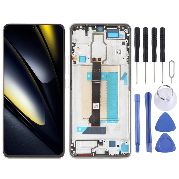 Para Xiaomi Poco F6 Digitalizador de pantalla LCD original Conjunto completo con marco, For Xiaomi Poco F6(Original)