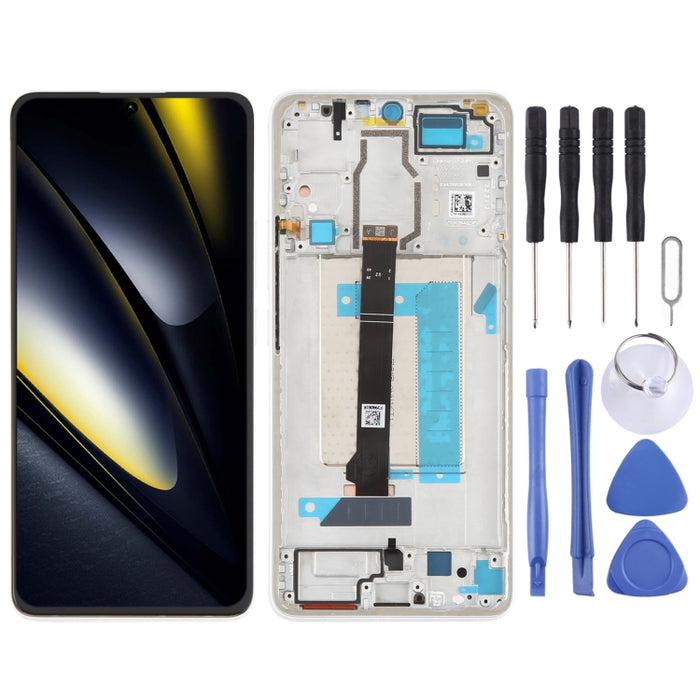 Para Xiaomi Poco F6 Digitalizador de pantalla LCD original Conjunto completo con marco, For Xiaomi Poco F6(Original)