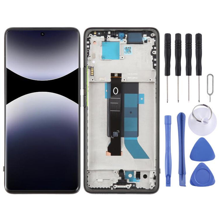 Para Xiaomi Redmi Note 14 Pro Digitalizador de pantalla LCD original Ensamblaje completo con marco, For Xiaomi Redmi Note 14 Pro 5G
